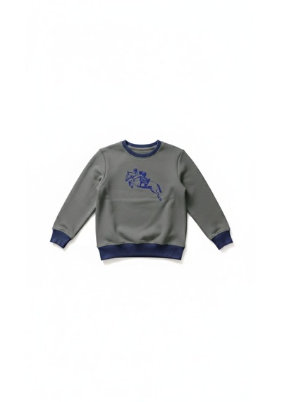 Coupon Çocuk Sweatshirt / Logo Baskılı Vizon