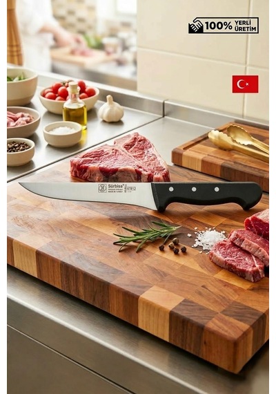 Sürmene Sürbisa 61012 Kasap Bıçağı 27 Cm Et Kesim Kemik Kaburga Sıyırma Doğrama Mutfak Ekmek Sebze Bıçağı