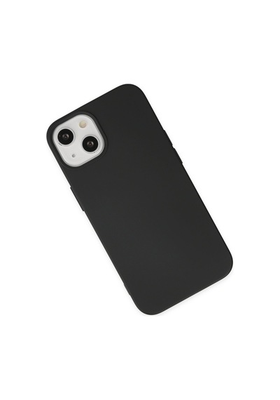 Apple iPhone Uyumlu 14 Plus Kılıf Nano İçi Kadife Silikon - Siyah Bz8683140424701