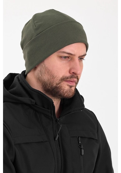 Erkek Termal %100 Pamuklu Soft Bere Hünkar Style Serisi 2 Farklı Görünüm Bir Arada - Standart / Haki Haki