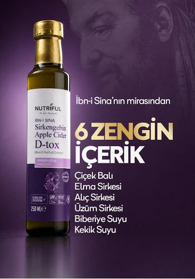 Nutriful İbn-i Sina Sirkengebin Apple Cider 250 ML