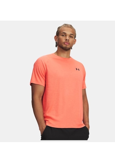 Under Armour Tech Textured Ss Erkek T-shirt 1382796-690 Kırmızı