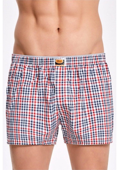 İlke Ilke Erkek Poplin Boxer 002 - 6 Adet Çok Renkli