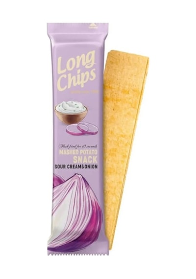 Long Chips Soğan Ve Ekşi Krema Aromalı Patates Cipsi 75 G 2 Adet