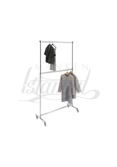 Mankenistanbul Yüksek Kalite Çift Katlı Krom Kaplama Metal Orta Stand Diğer