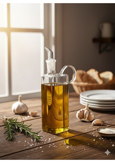 Morponi Borosilikat Cam Eleganze Yağlık & Sosluk 400 Ml 1 Adet Şeffaf