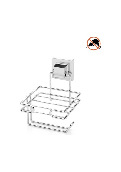 Tekno Tel Ef-275 Yapışkanlı Yedekli Tuvalet Wc Kağıtlık Krom