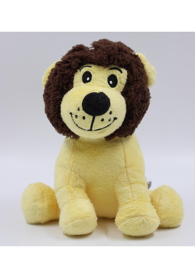 Kişiye Özel Sarı Kırmızı Taraftar Kupa & Hediyelik Sevimli Peluş Aslan 22cm Hediye Seti