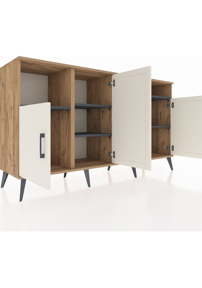 Kronos Konsol 5 Raflı 4 Kapaklı 176x59x99 Çam-aytaşı/antrasit Çam-aytaşı/antrasit Kronos Konsol 5 Raflı 4 Kapaklı 176x59x99 Çam-aytaşı/antrasit Çam-aytaşı/antrasit