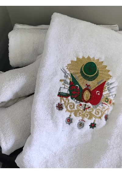 Osmanlı Armalı Havlu Beyaz