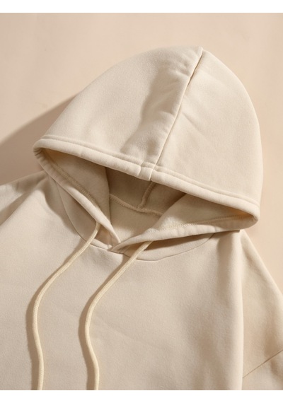 Uyguntarz Unisex Rome Italy Baskılı Oversize Sweatshirt Bej
