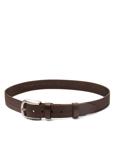 Pierre Cardin Deri Erkek Kemeri En 4 Cm Pc4160 Kahverengi