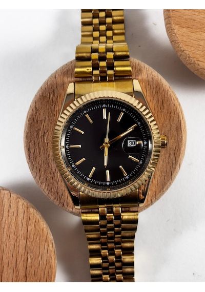 Yafani Gold Kordon Erkek Kol Saati Siyah