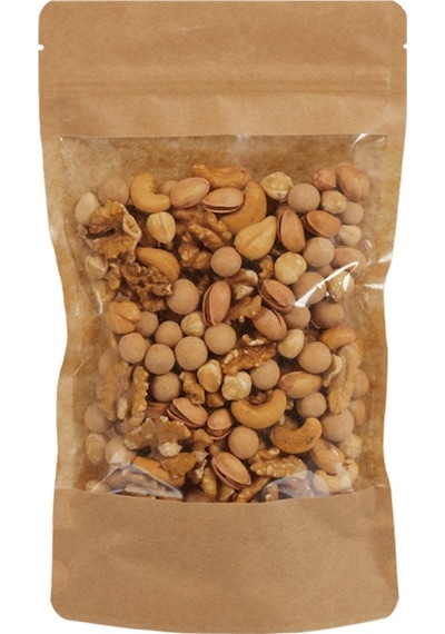 Packanya Kraft Geniş Pencereli Doypack 100'lü 20 x 30 + 5 CM