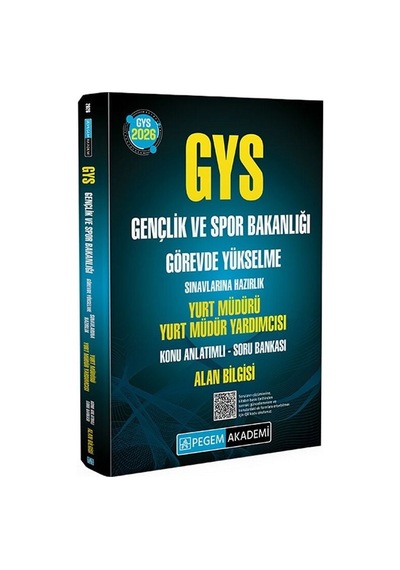 Pegem 2026 Gys Gençlik Ve Spor Bakanlığı Yurt Müdürü Ve Yardımcısı Konu Anlatımlı Soru Bankası Çözümlü Görevde Yükselme Pegem Akademi Yayınları