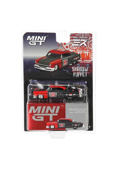 1:64 X Mizu Lincoln Capri Hot Rod 1954 Shadow Puppet Diecast Model Araba Çok Renkli