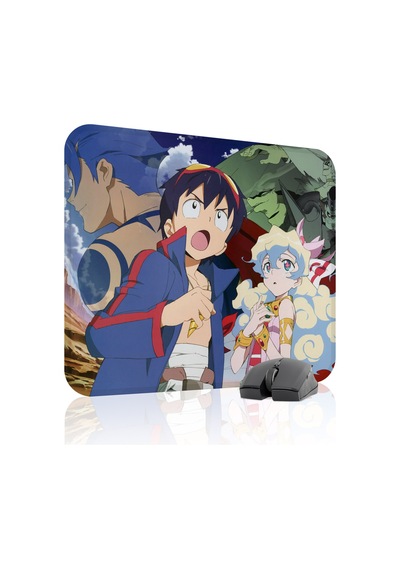 Gurren Lagann Kaymaz Dikişli Kauçuk Oyuncu Mousepad V3 - 48x40 Xl Gaming Mouse Pad Fare Altlığı