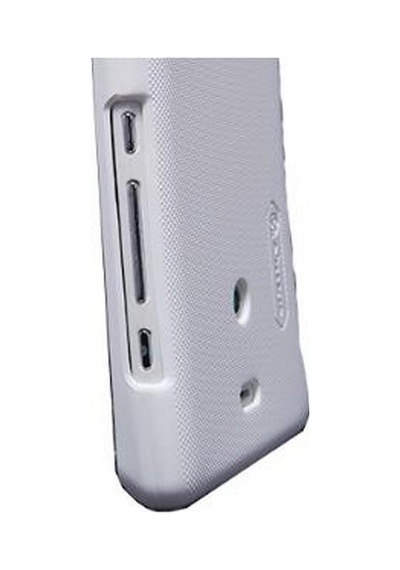 Nillkin Xperia T Lt30p İle Uyumlu Sert Kauçuk Kılıf Beyaz