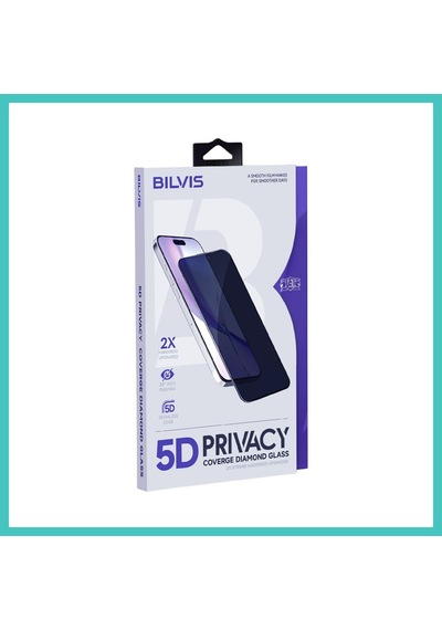 Ny Joy Apple iPhone Uyumlu 14 Pro 5d Privacy Diamond Hayalet Cam Ekran Koruyucu Nyjoybz