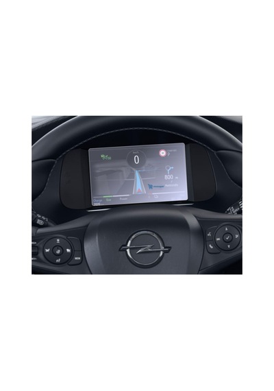 Opel Corsa Ultimate Uyumlu 7 İnç Dijital Gösterge Araç Ekran Koruyucu 9h Nano Kırılmaz Şeffaf