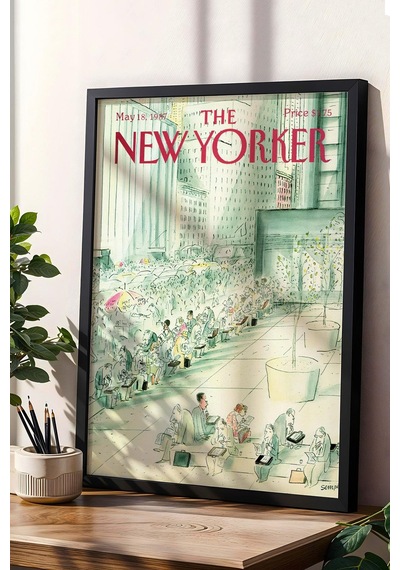 The New Yorker Çerçeveli Tablo May 18 1987