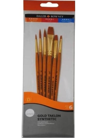 Simply Gold Taklon Sentetik 6'lı Fırça
