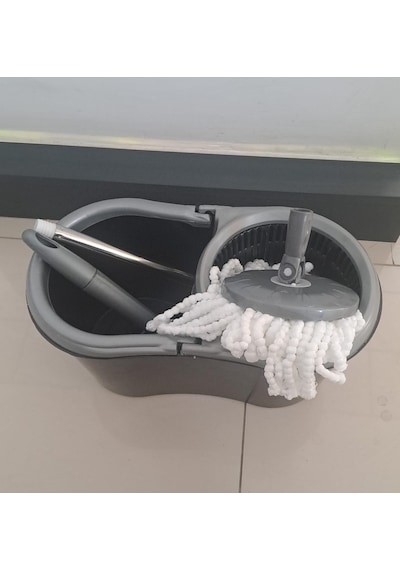 Leva Mop Set Temizlik Seti Dönerli Vileda Shrınklı Compact Mop 14 Lt Çok Renkli