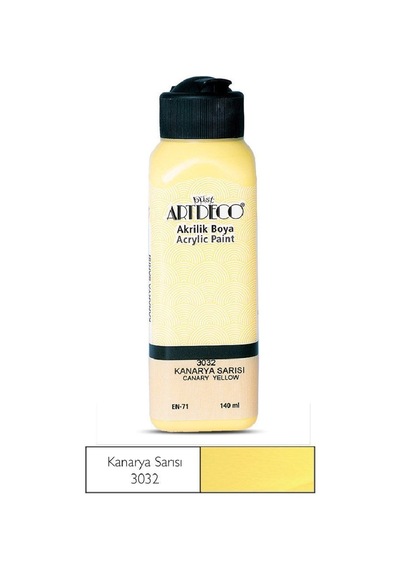 Artdeco Kanarya Sarısı 140Ml Akrilik Boya 3032