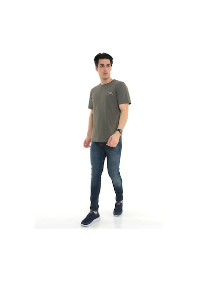 Raru Erkek %100 Pamuk T-Shirt Gravıs Haki (541475170) Çok Renkli