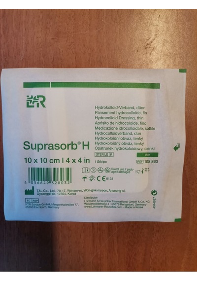 L&R Suprasorb H Thin Hidrokolloid Örtüsü 10'lu 10 x 10 CM