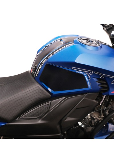 GP Kompozit TVS Apache RTR 200 2024 Uyumlu Tank Pad Seti Siyah - Kırmızı