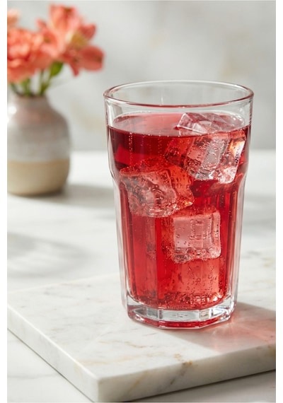 Lav Aras Cam Meşrubat Bardağı 6'lı 365 ml (Su/Soğuk Kahve Bardağı )