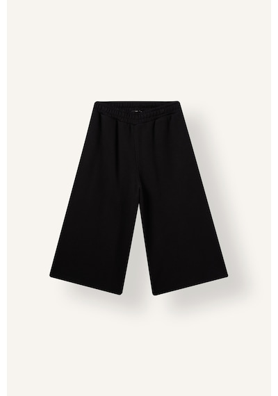 Defacto Loose Fit Beli Bağcıklı Paça Ucu Kesik Bermuda Şort I8794ax26aubk81 Siyah-bk81