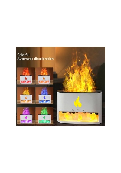 3d Alevli Oda Hava Nemlendirici Himalaya Tuzlu Humudifier Aroma Difizör 250ml Ultrasonik Koku Cihazı