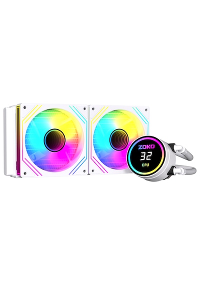 Zoko Twıst 240 Beyaz 240mm Argb Fanlı Sıvı Soğutma 240 MM