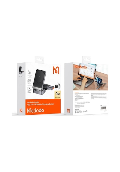 Mcdodo Ch-5192 15w Magq Qi2 3in1 Katlanabilir Kablosuz Şarj Standı