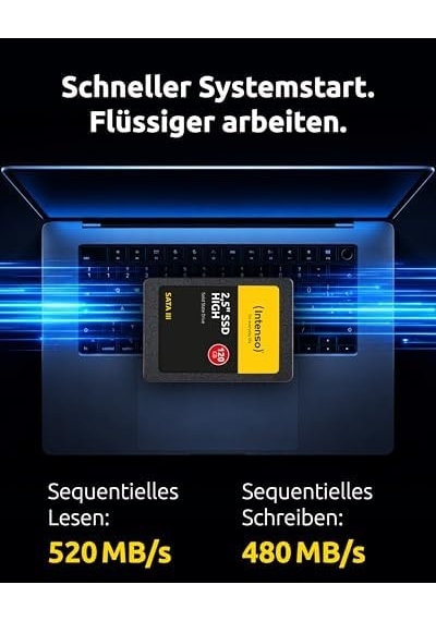 Intenso Ssd 2.5 İnç Sata 3 120 Gb, Siyah