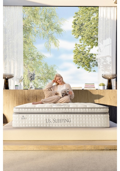 Us. Sleeping Ultra Ortopedik Lateks Throne Orijinal Pedli Torba Yaylı Yatak 33 Cm(±1)