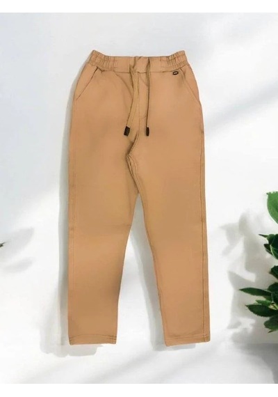 Carinos Erkek Çocuk İnce Şardonlu Pantolon-14690 Camel