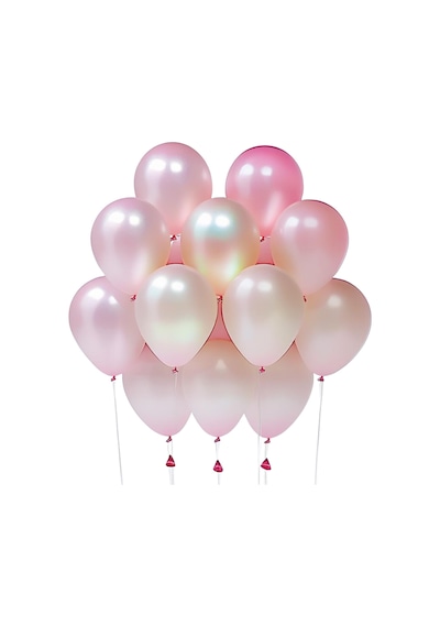 20 Adet 12 İnç 30 Cm Metalik Pembe Balon Doğum Günü Süsleme PEMBE