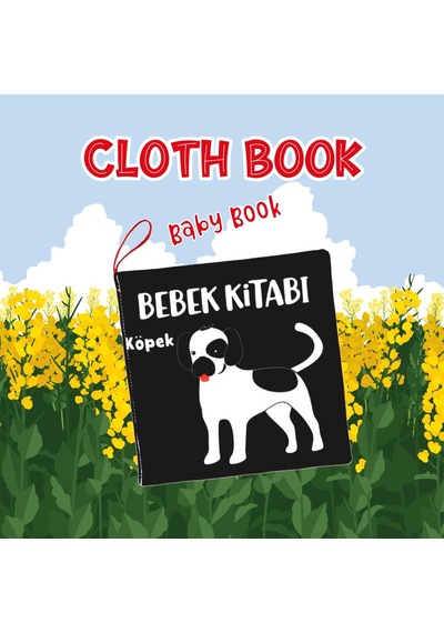 Tox Siyah Beyaz Evcil Hayvanlar Kumaş Sessiz Kitap T137 - Bez Kitap , Eğitici Oyuncak , Yumuşak Ve Hışırtılı