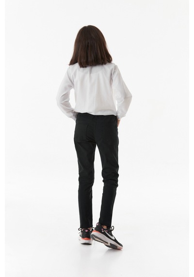 Fullamoda Beli Lastikli Straight Erkek Çocuk Pantolon 24mcck254212215-siyah Siyah