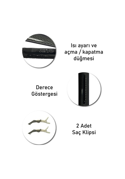 Sokany Profesyonel Saç Düzleştirici 230 C Ptc Isıtmalı Sk-15021
