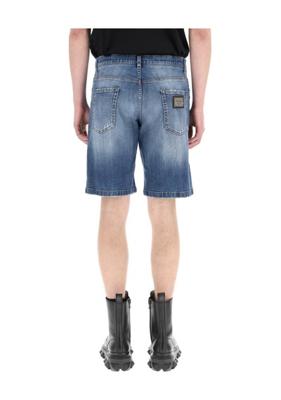 Dolce & Gabbana Dolce&Gabbana Regular Fit Erkek Kot Sort Gwnxadg8Et4 Mavi