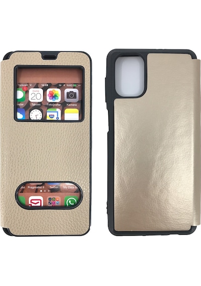 Samsung Uyumlu Galaxy M51 Için Nettech Pencereli Kapakli Kilif 481826287