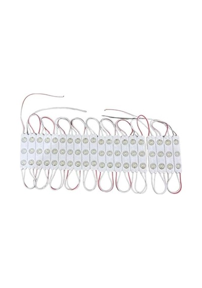 1.5w 12v Mercekli Modül Led Seti, 20 Adet Beyaz Işık İle