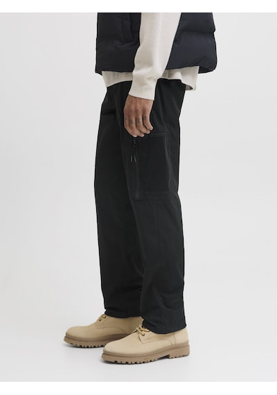 Jack & Jones Jack Jones Erkek Rahat Kargo Pantolon 12282874 Siyah