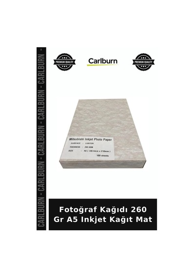 Özel Seri Fotoğraf Kağıdı 260 Gr A5 Inkjet Kağıt Mat Ofis Gereç Kullanım