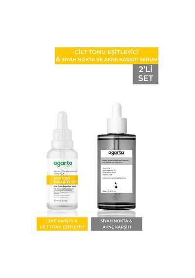 Agarta 2'Li Set Leke Karşıtı Serum 30 ML & Siyah Nokta Karşıtı Serum 50 ML