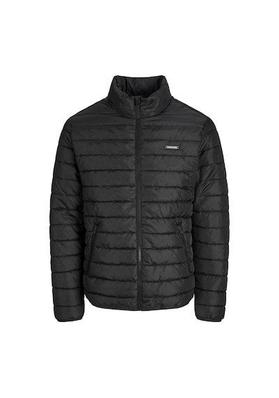 Jack & Jones Erkek Su Itici Özellikli Yüksek Yaka Uzun Kollu Puffer Ceket - Elvis - 12299190 Siyah